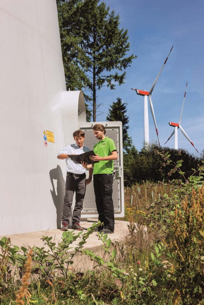 Arbeit in der Branche Windenergie