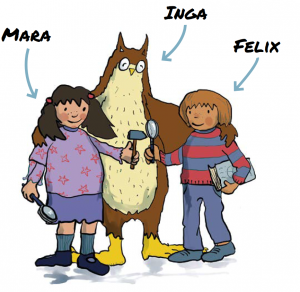 MINT-Projekt für Kindergärten und Schulen: Mara, Inga und Felix