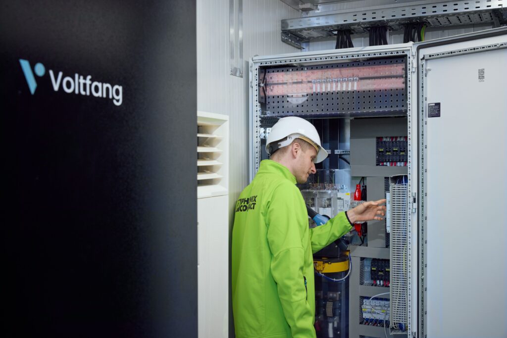 The Voltfang battery storage system at Phoenix Contact
