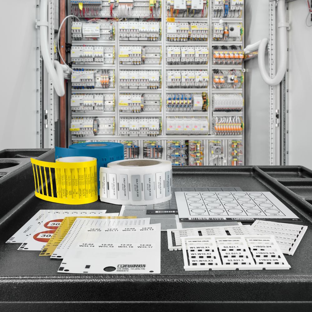 Phoenix Contact’s portfolio includes versatile marking materials for components in and outside of control cabinets and systems.
