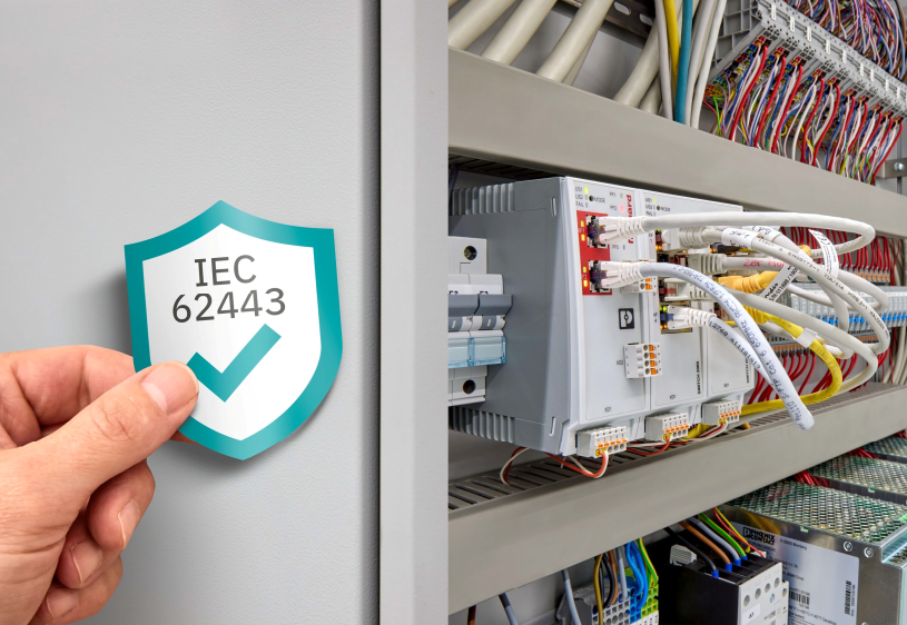 Certified components aligned with IEC 62443 provide the technical foundation for secure industrial networks.